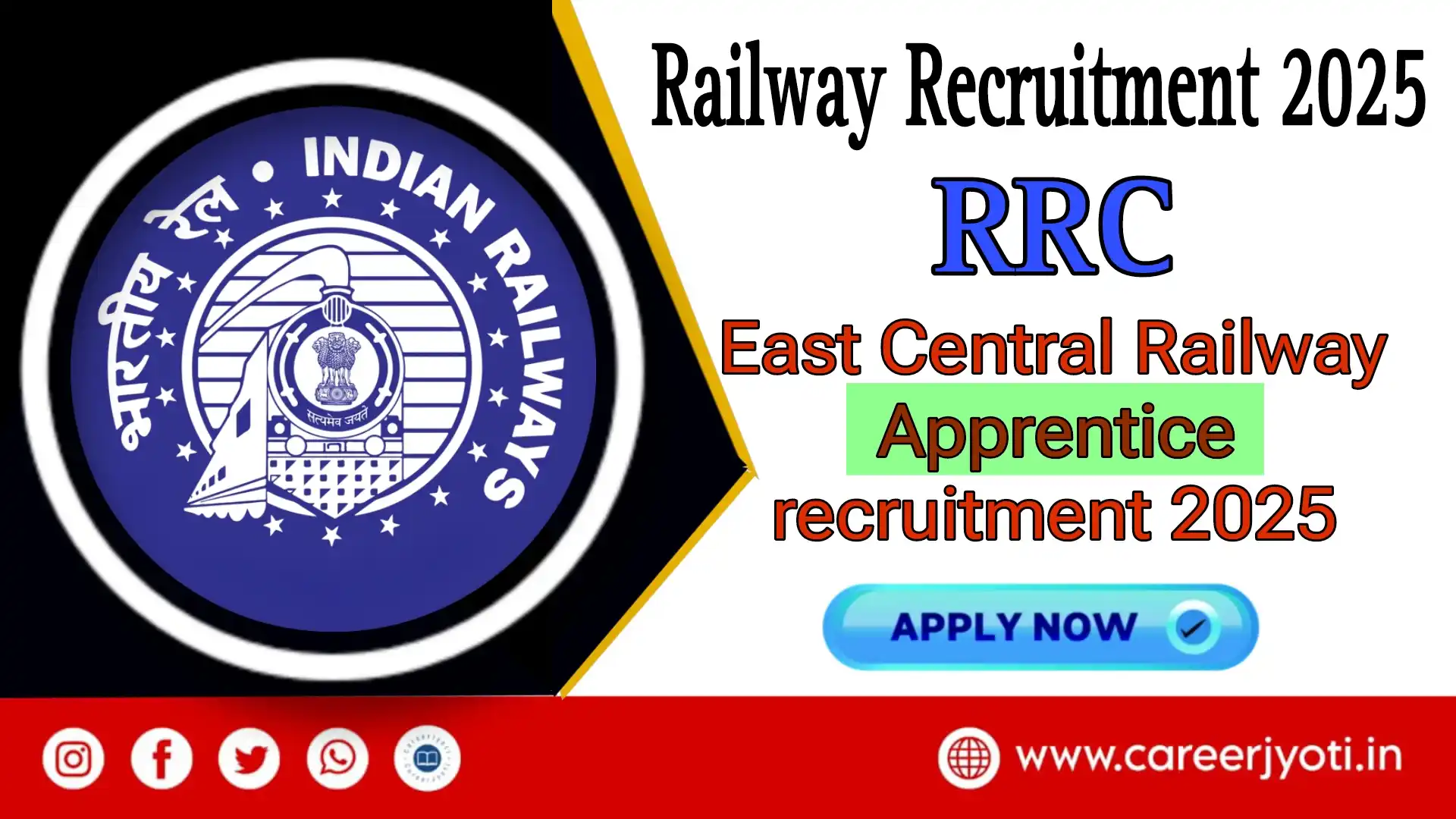 Railway ECR Apprentice Vacancy 2025: रेलवे ईसीआर अपरेंटिस 10वीं पास के लिए 1154 पदों पर भर्ती
