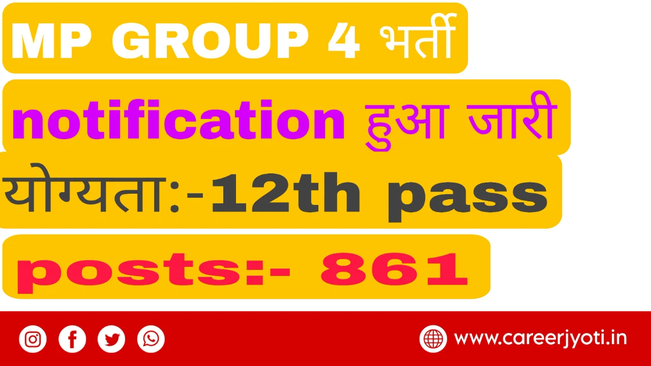 MP Group 4 Vacancy 2025: मध्य प्रदेश ग्रुप 4 भर्ती – आवेदन प्रक्रिया शुरू! - Featured Image